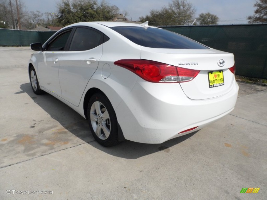 2012 Elantra GLS - Shimmering White / Beige photo #5