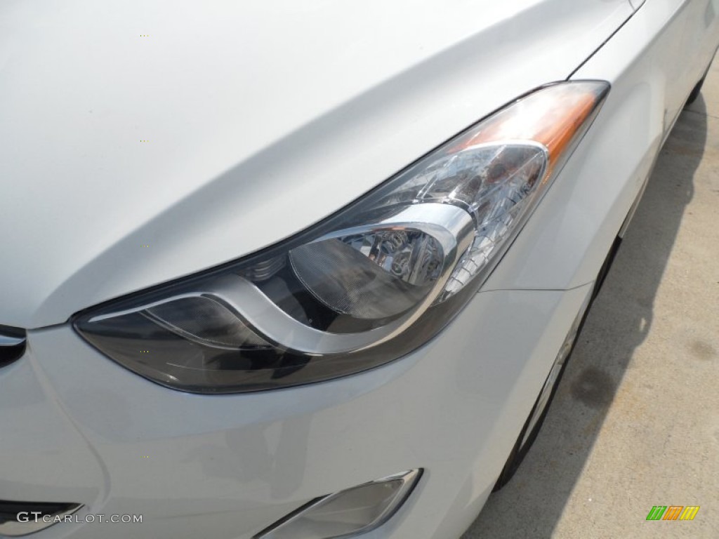 2012 Elantra GLS - Shimmering White / Beige photo #9