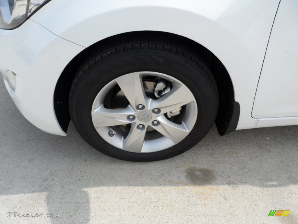 2012 Elantra GLS - Shimmering White / Beige photo #11