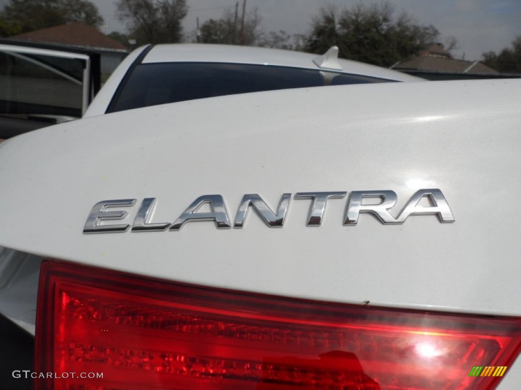2012 Elantra GLS - Shimmering White / Beige photo #15