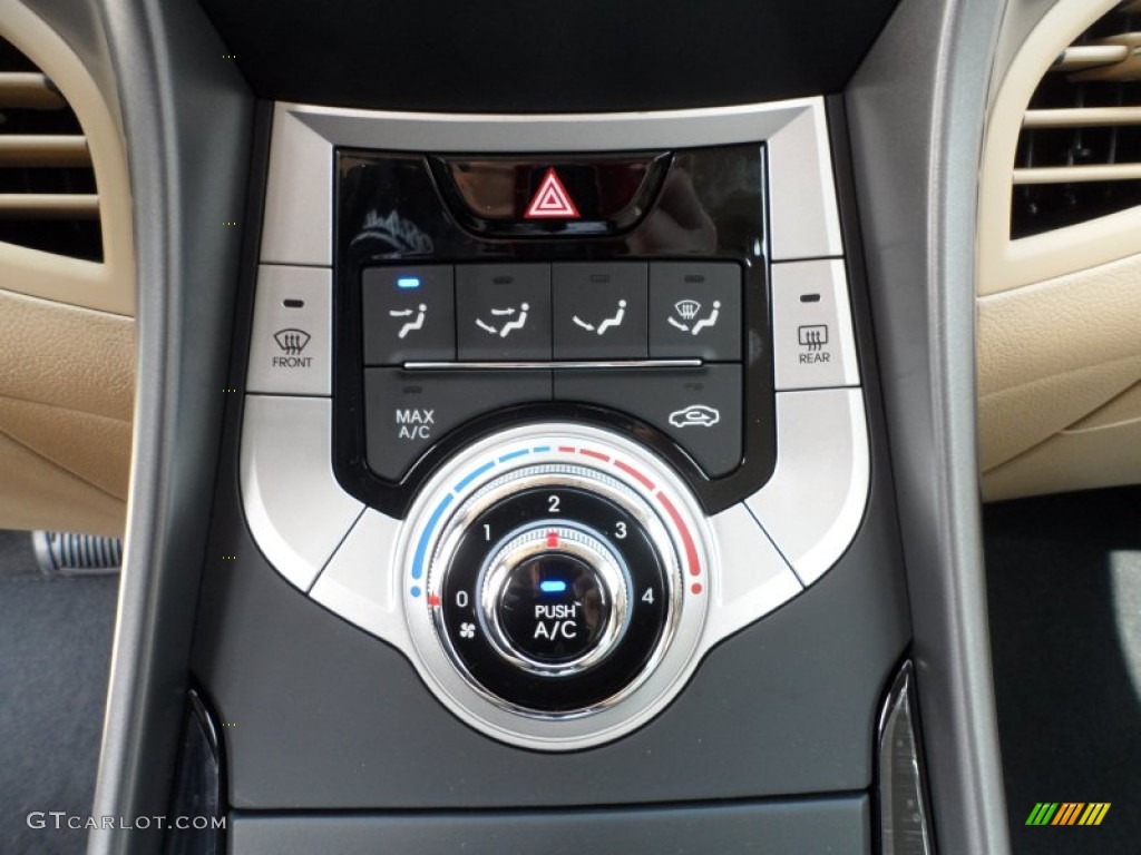 2012 Elantra GLS - Shimmering White / Beige photo #28
