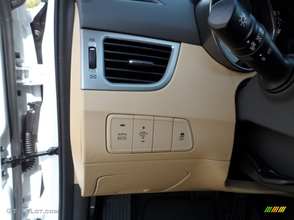2012 Elantra GLS - Shimmering White / Beige photo #32