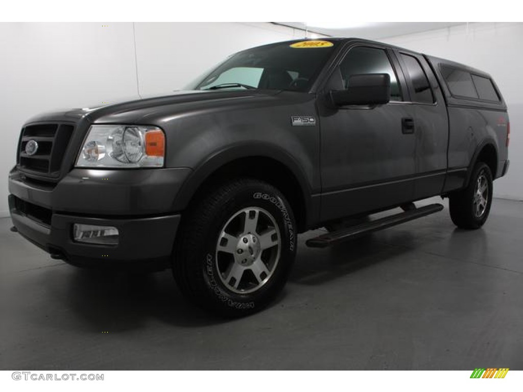 2005 F150 FX4 SuperCab 4x4 - Dark Shadow Grey Metallic / Black photo #1