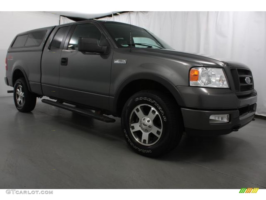 2005 F150 FX4 SuperCab 4x4 - Dark Shadow Grey Metallic / Black photo #3