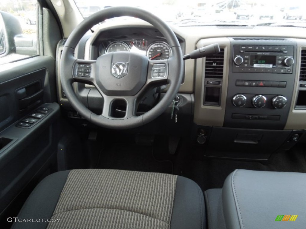 2012 Ram 1500 Express Crew Cab - Black / Dark Slate Gray/Medium Graystone photo #14