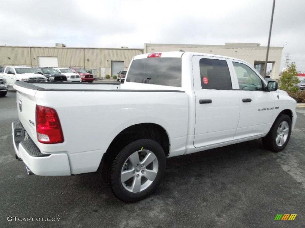 2012 Ram 1500 Express Crew Cab 4x4 - Bright White / Dark Slate Gray/Medium Graystone photo #5