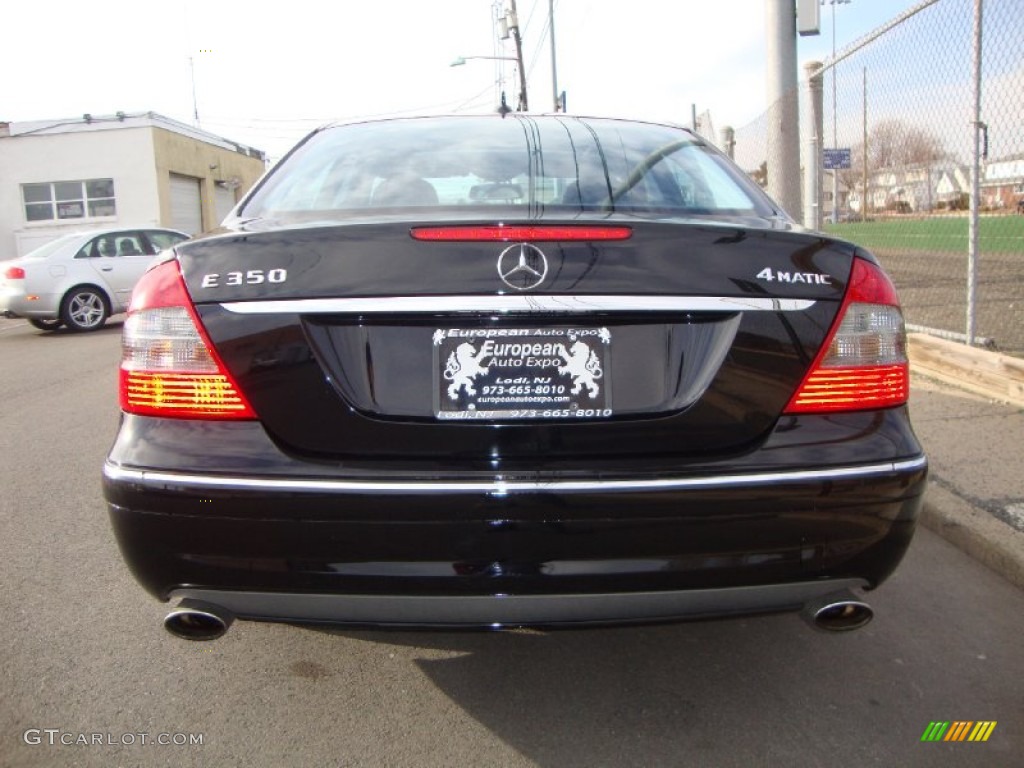 2009 E 350 4Matic Sedan - Sienna Black Metallic / Black photo #6