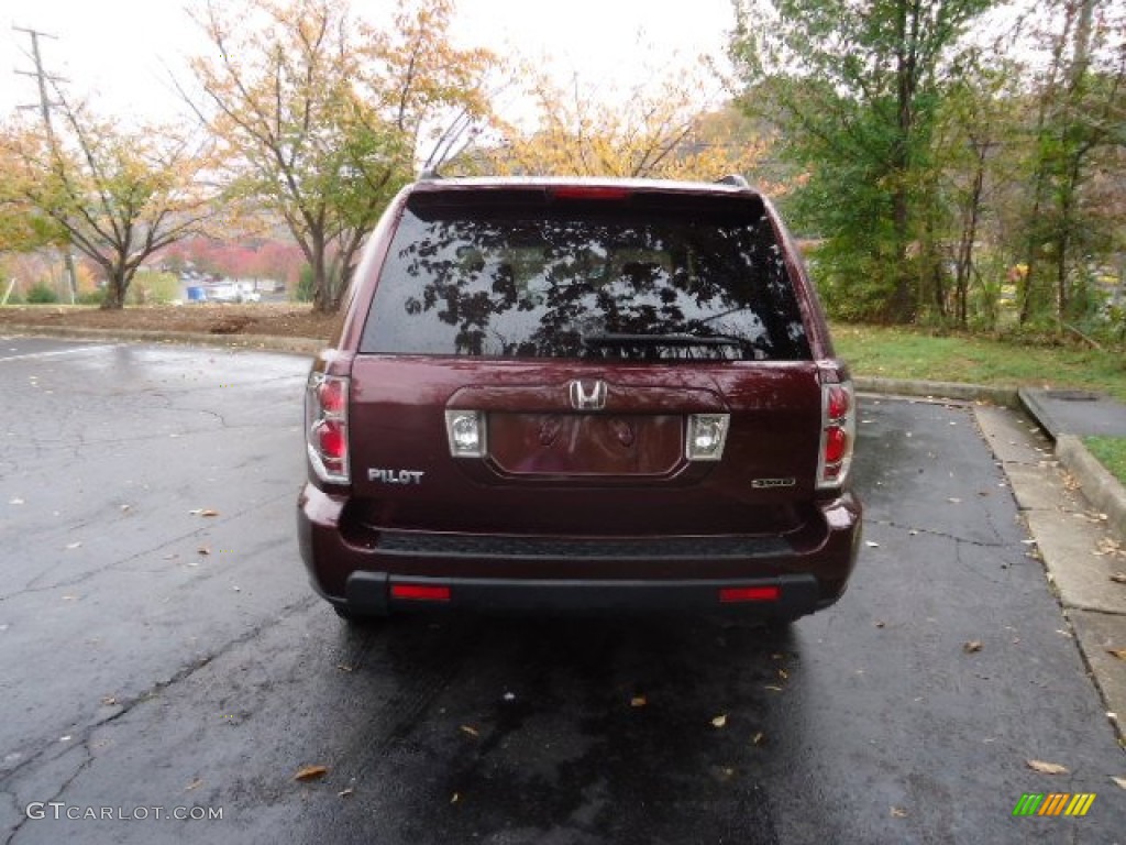 2007 Pilot EX 4WD - Dark Cherry Pearl / Gray photo #6