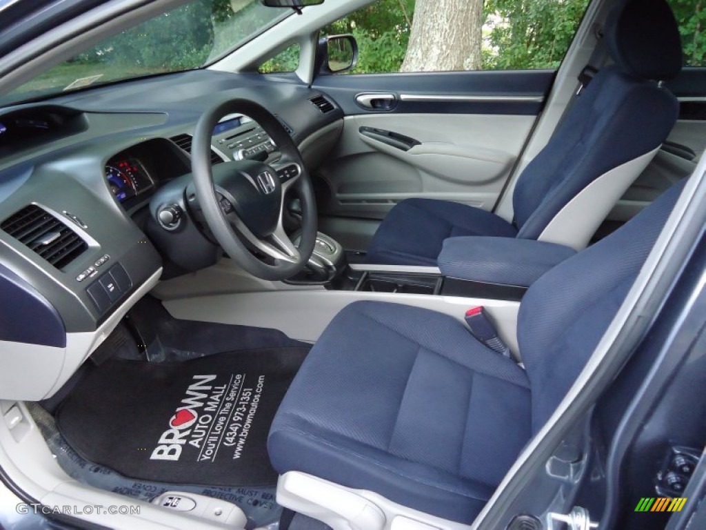Blue Interior 2009 Honda Civic Hybrid Sedan Photo #61432321