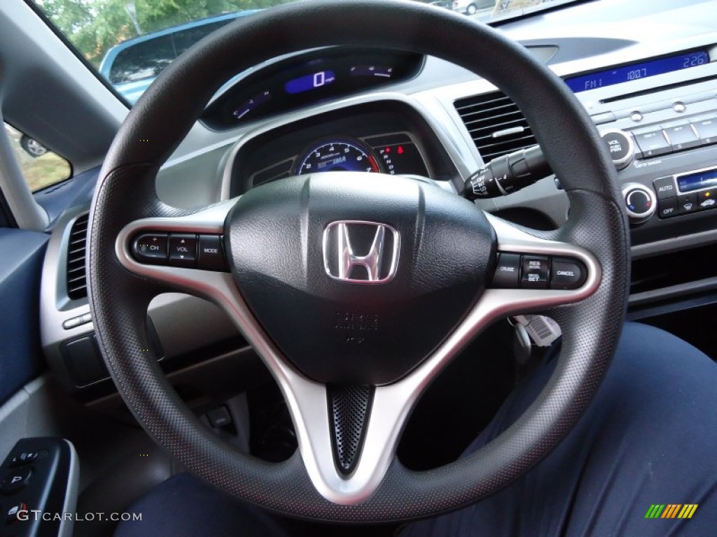 2009 Honda Civic Hybrid Sedan Blue Steering Wheel Photo #61432357