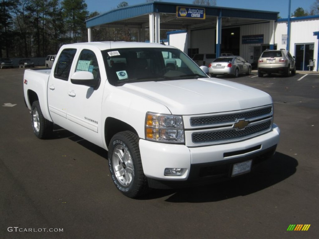 2012 Silverado 1500 LTZ Crew Cab 4x4 - Summit White / Light Cashmere/Dark Cashmere photo #7