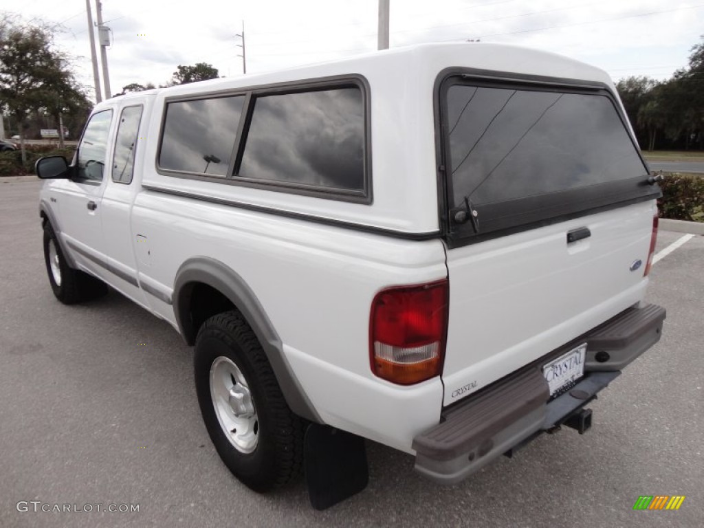 1996 Ranger XLT SuperCab 4x4 - Oxford White / Gray photo #3