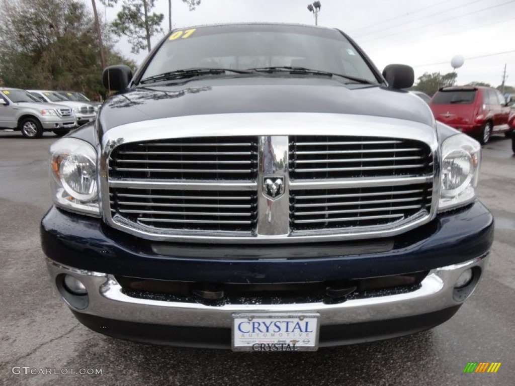 2007 Ram 1500 SLT Quad Cab - Patriot Blue Pearl / Medium Slate Gray photo #13