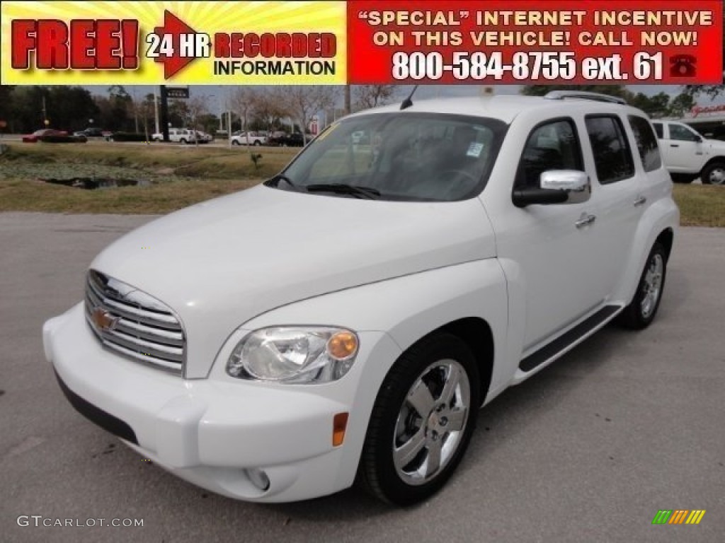 2011 HHR LT - Arctic Ice White / Gray photo #1