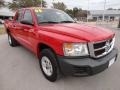 2008 Flame Red Dodge Dakota SXT Crew Cab  photo #10