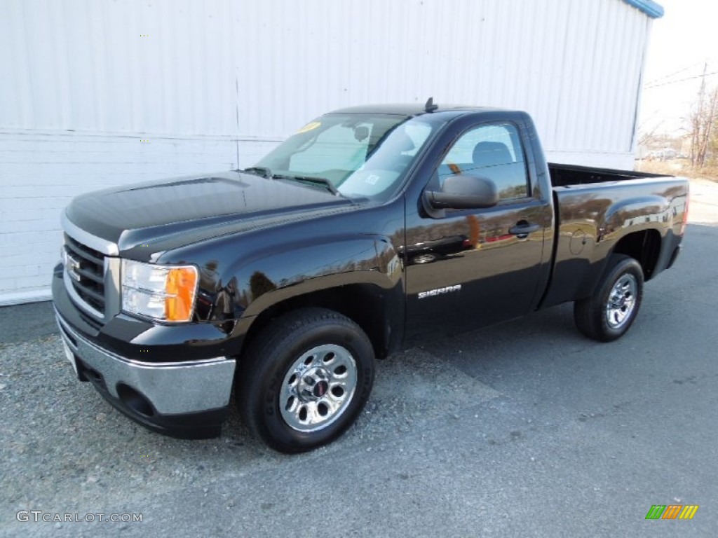 2010 Sierra 1500 Regular Cab - Onyx Black / Dark Titanium photo #1