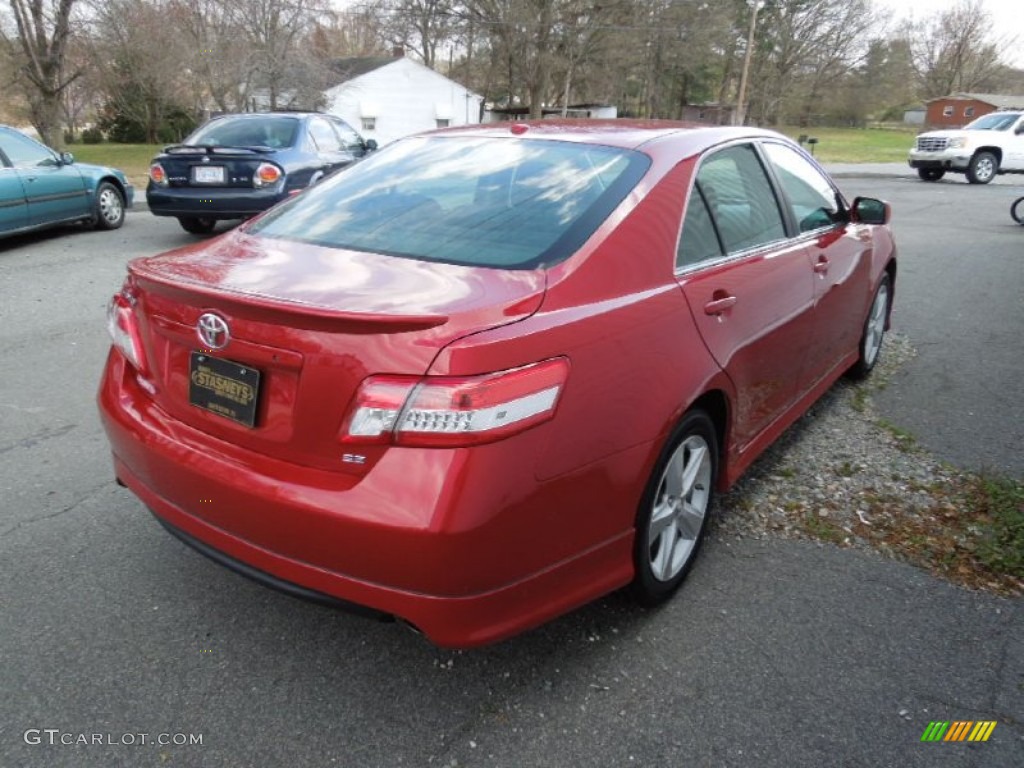 2010 Camry SE - Barcelona Red Metallic / Dark Charcoal photo #5