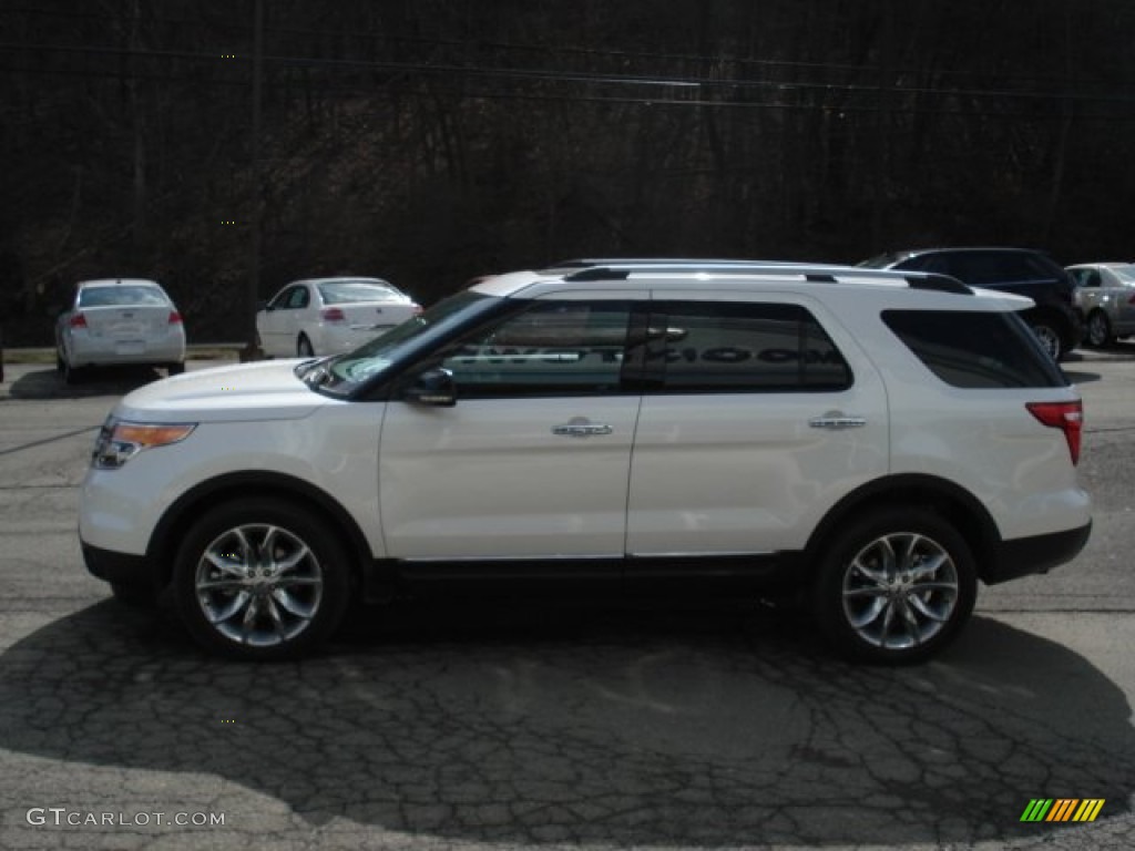 2012 Explorer XLT 4WD - White Platinum Tri-Coat / Charcoal Black photo #5