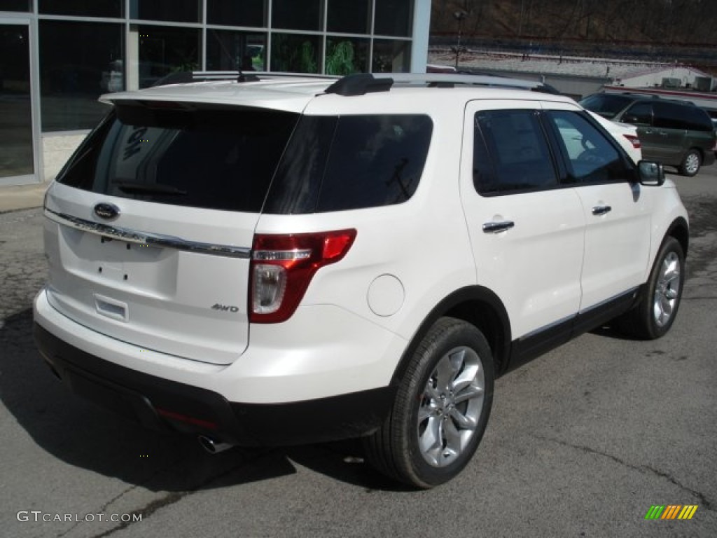 2012 Explorer XLT 4WD - White Platinum Tri-Coat / Charcoal Black photo #8