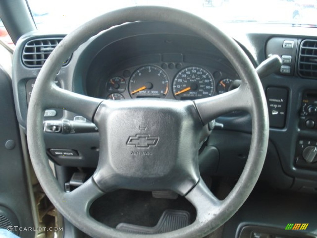 2000 S10 LS Extended Cab 4x4 - Light Pewter Metallic / Graphite photo #13