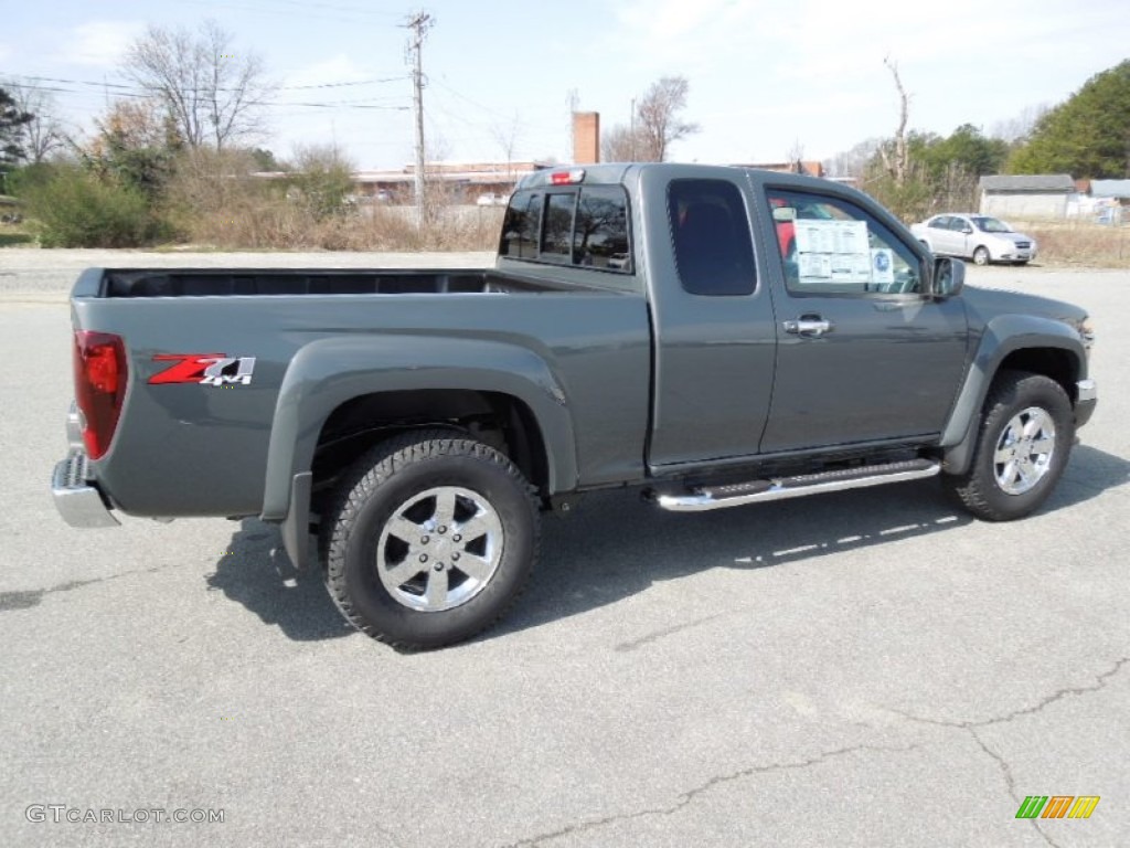 Dark Gray Metallic 2012 Chevrolet Colorado LT Extended Cab 4x4 Exterior Photo #61439521