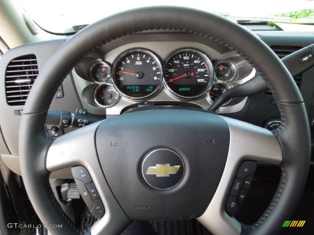 2012 Silverado 1500 LT Crew Cab 4x4 - Black Granite Metallic / Ebony photo #12