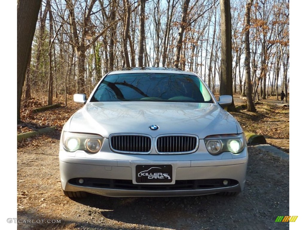 2003 7 Series 745i Sedan - Titanium Silver Metallic / Black/Black photo #10