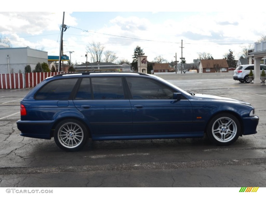 2000 5 Series 540i Wagon - Biarritz Blue Metallic / Sand photo #7