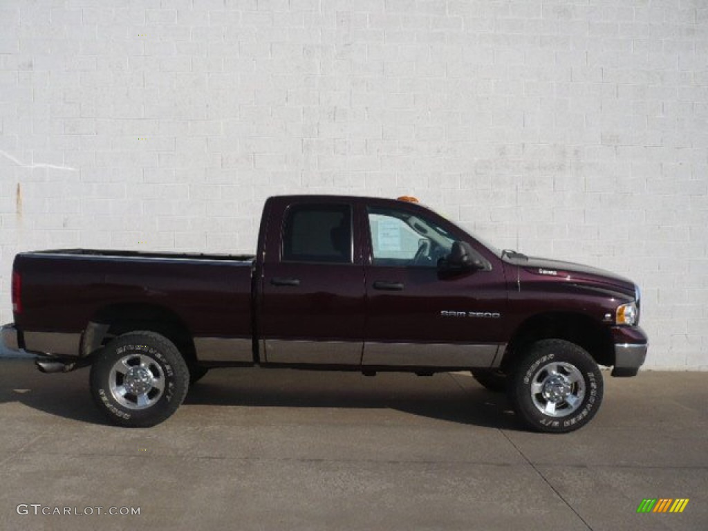 2004 Ram 2500 SLT Quad Cab 4x4 - Deep Molten Red Pearl / Dark Slate Gray photo #1