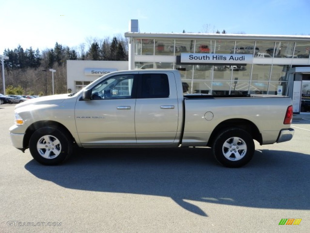 2011 Ram 1500 SLT Quad Cab 4x4 - White Gold / Dark Slate Gray/Medium Graystone photo #2