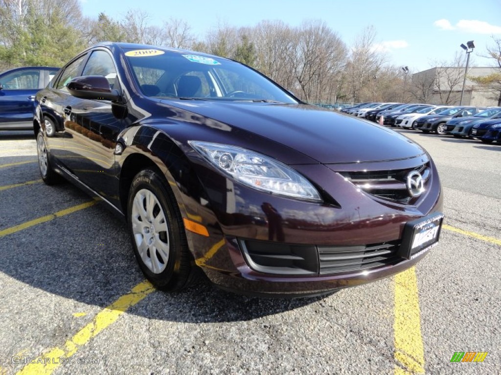 2009 MAZDA6 i Sport - Black Cherry Metallic / Black photo #3
