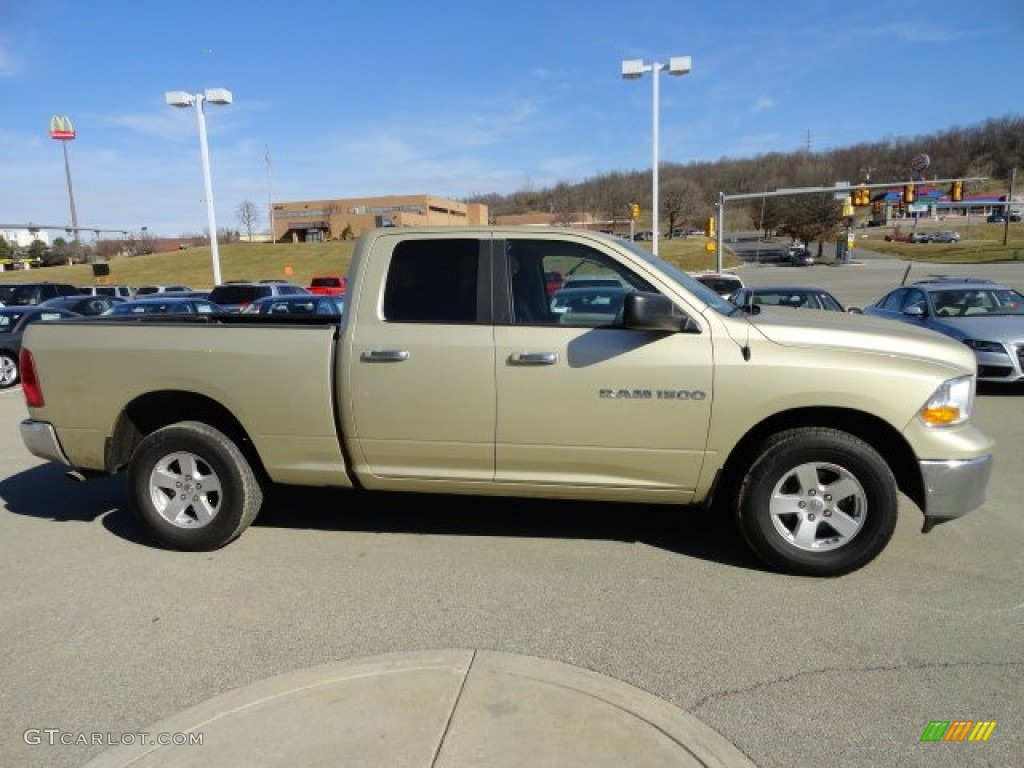 2011 Ram 1500 SLT Quad Cab 4x4 - White Gold / Dark Slate Gray/Medium Graystone photo #6