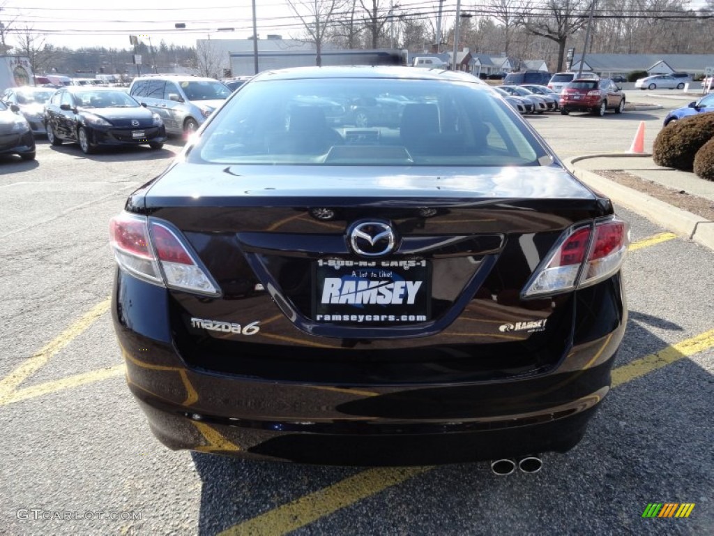 2009 MAZDA6 i Sport - Black Cherry Metallic / Black photo #6