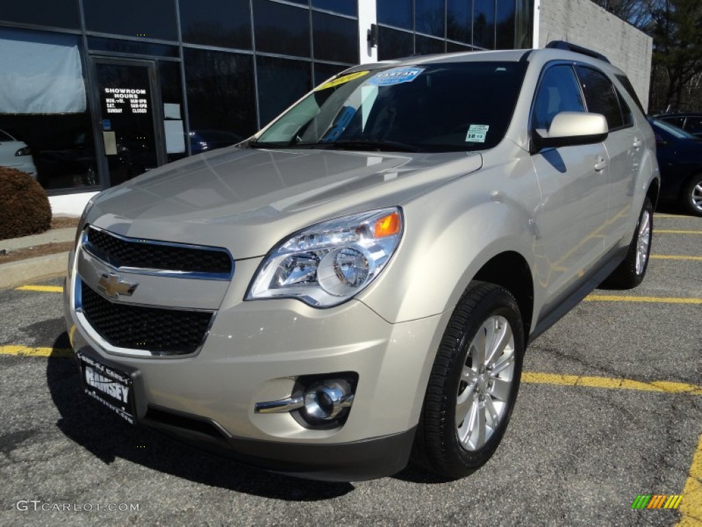2010 Equinox LT AWD - Gold Mist Metallic / Jet Black photo #1