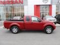 2012 Red Brick Nissan Frontier SV V6 King Cab 4x4  photo #8