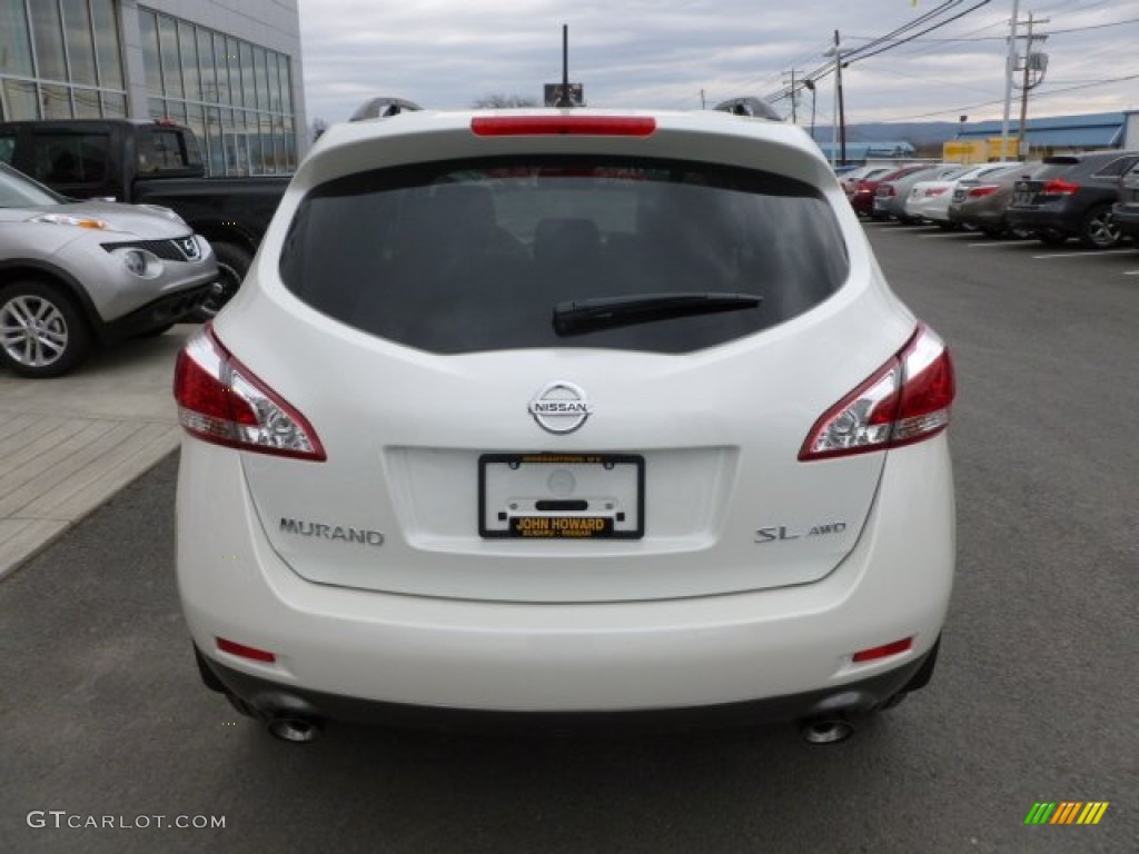 2012 Murano SL AWD - Pearl White / Beige photo #6