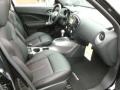 Black/Red Leather/Silver Trim 2012 Nissan Juke SL AWD Interior Color