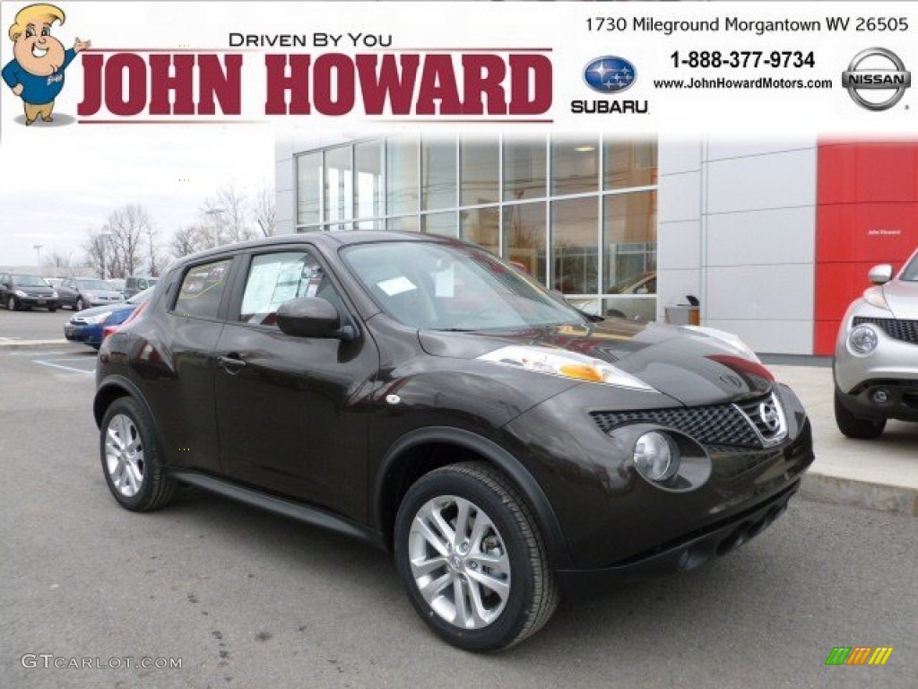 2012 Juke SL AWD - Metallic Bronze / Black/Red Leather/Silver Trim photo #1