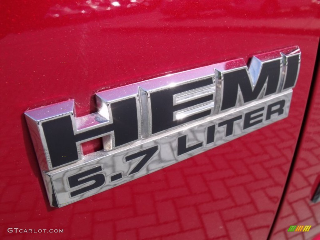 2008 Ram 1500 Big Horn Edition Quad Cab - Inferno Red Crystal Pearl / Medium Slate Gray photo #10