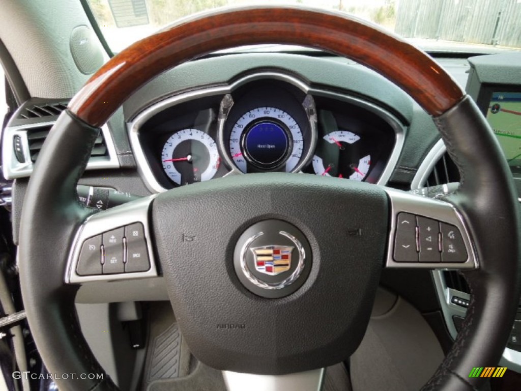 2010 Cadillac SRX V6 Titanium/Ebony Steering Wheel Photo #61446075