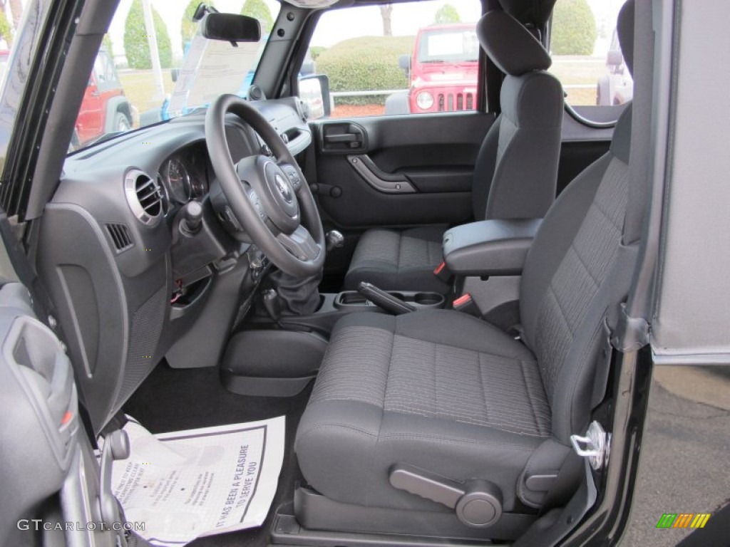 Black Interior 2012 Jeep Wrangler Sport 4x4 Photo #61446954
