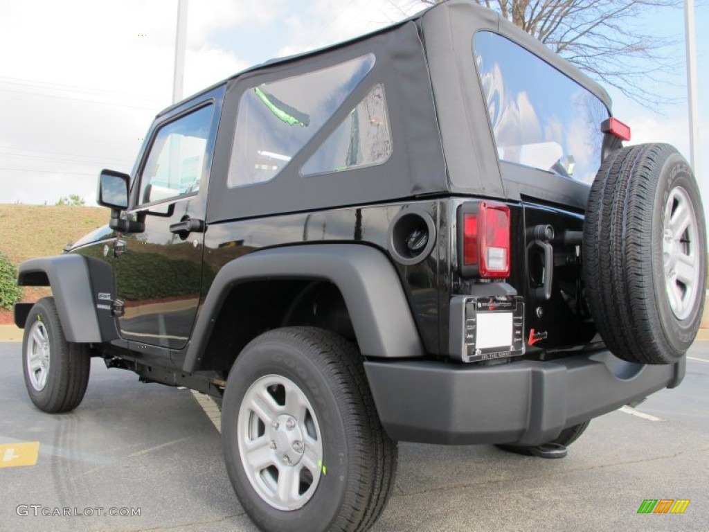 2012 Wrangler Sport 4x4 - Black / Black photo #2