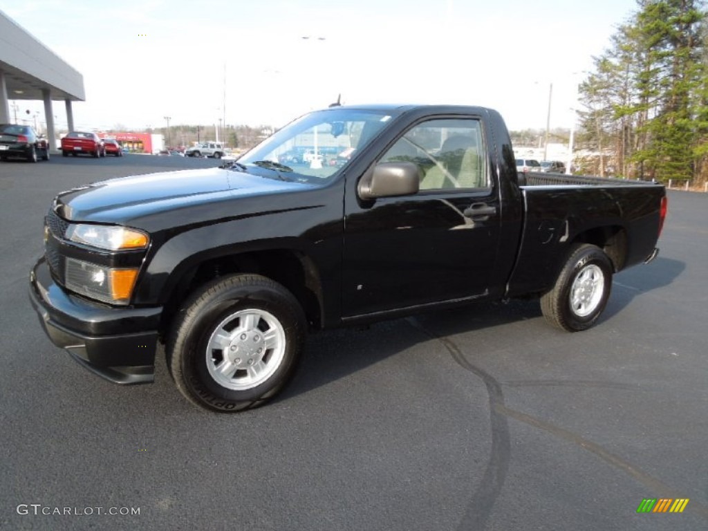 Black 2008 Chevrolet Colorado LS Regular Cab Exterior Photo #61447272