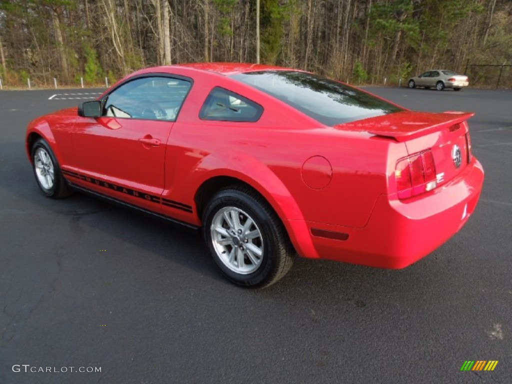 2007 Mustang V6 Premium Coupe - Torch Red / Dark Charcoal photo #3