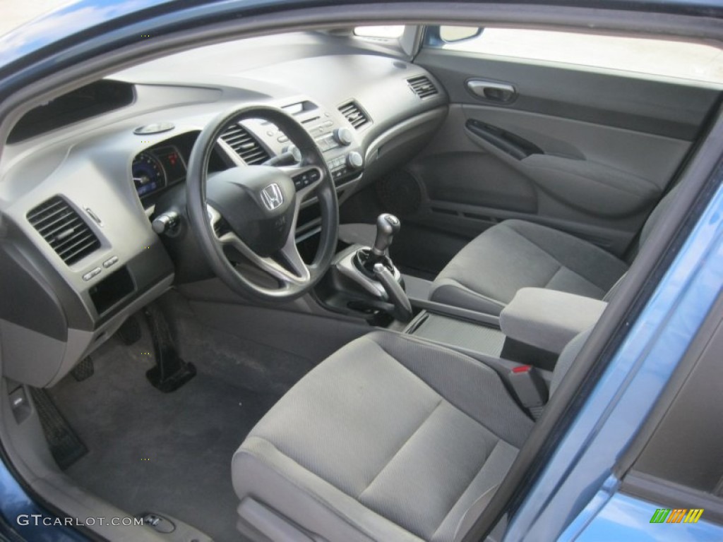 Gray Interior 2009 Honda Civic LX Sedan Photo #61448050