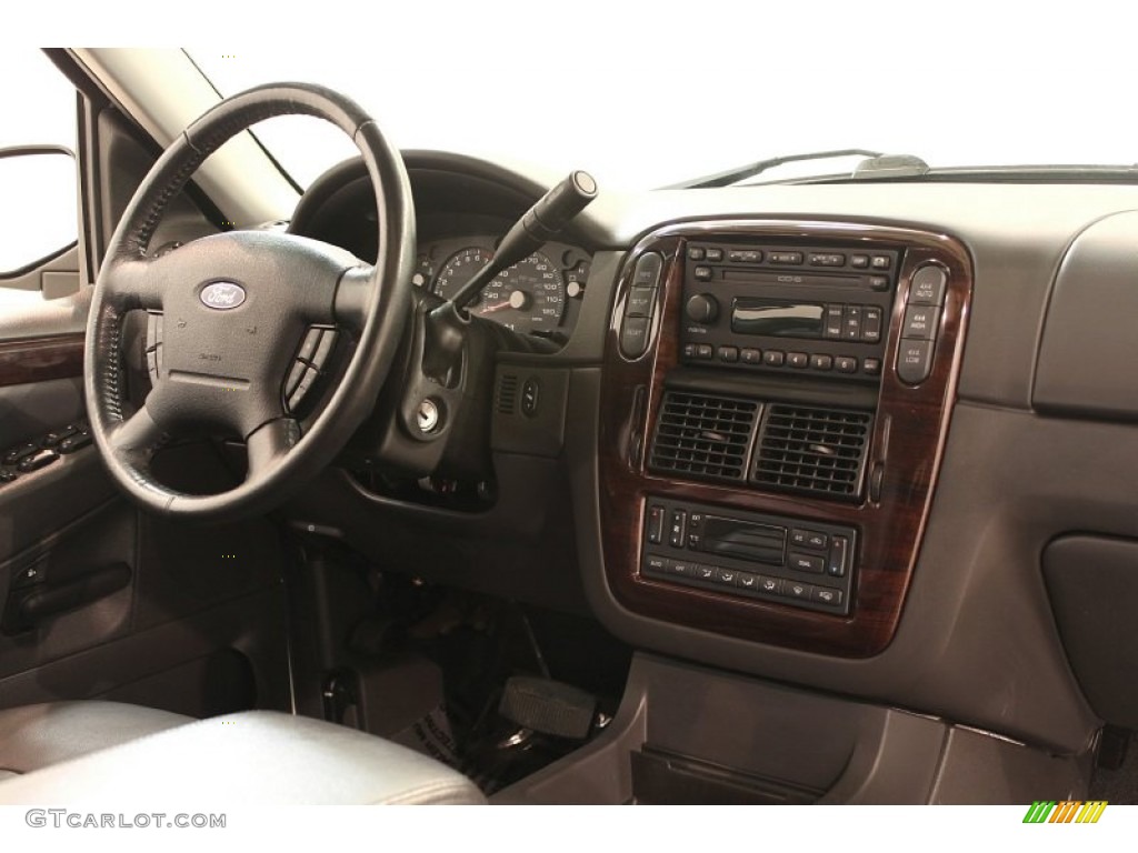 2004 Explorer Limited 4x4 - Ceramic White Tri Coat Metallic / Midnight Grey photo #16