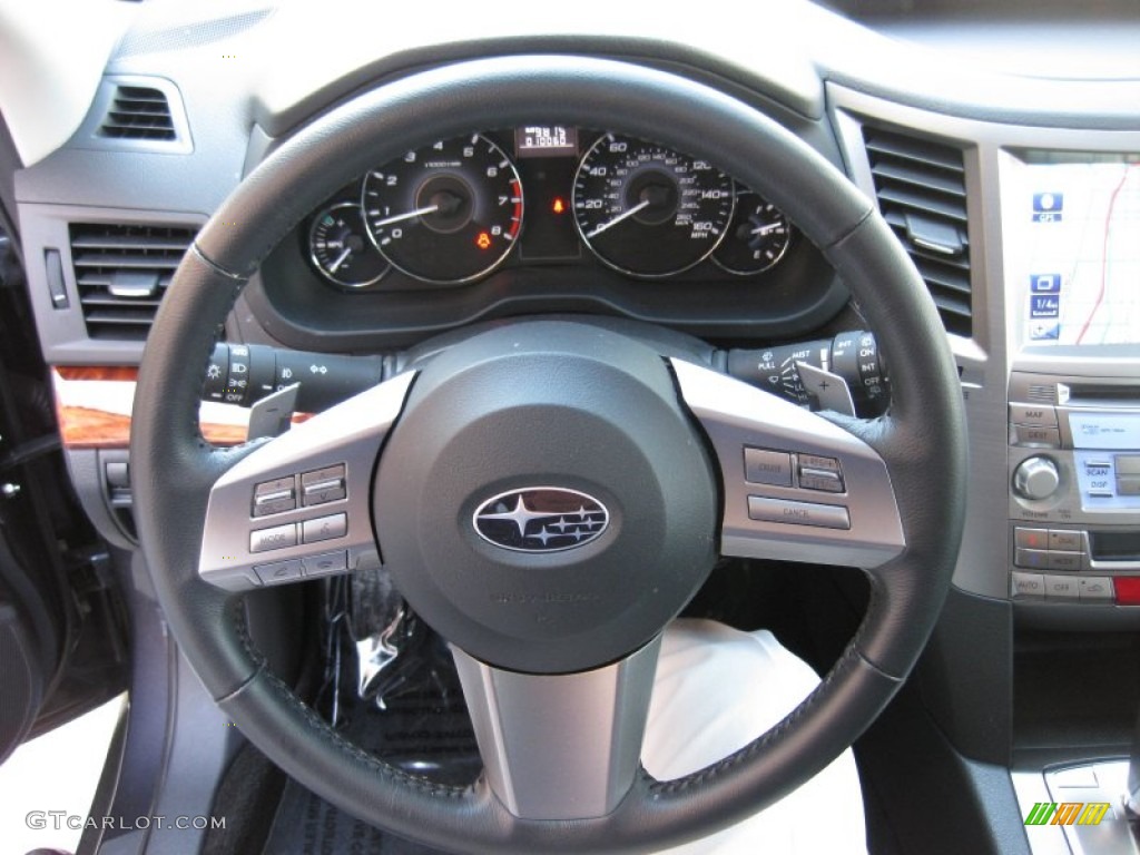 2011 Outback 3.6R Limited Wagon - Graphite Gray Metallic / Off Black photo #23
