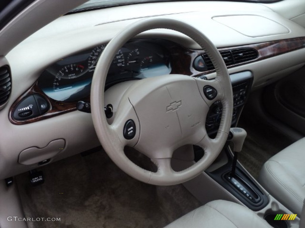2003 Chevrolet Malibu LS Sedan Neutral Beige Steering Wheel Photo #61450813