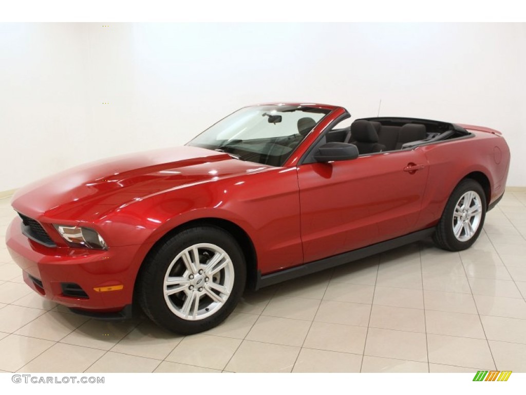 Red Candy Metallic 2010 Ford Mustang V6 Convertible Exterior Photo #61451085