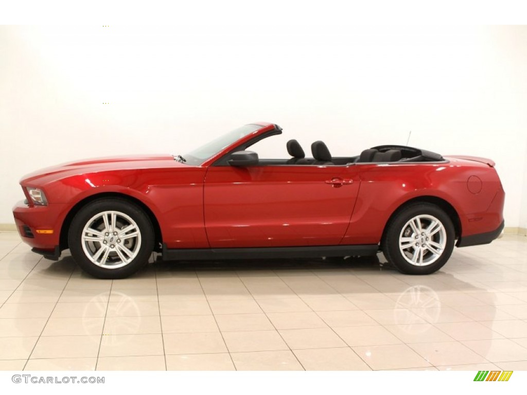 Red Candy Metallic 2010 Ford Mustang V6 Convertible Exterior Photo #61451088